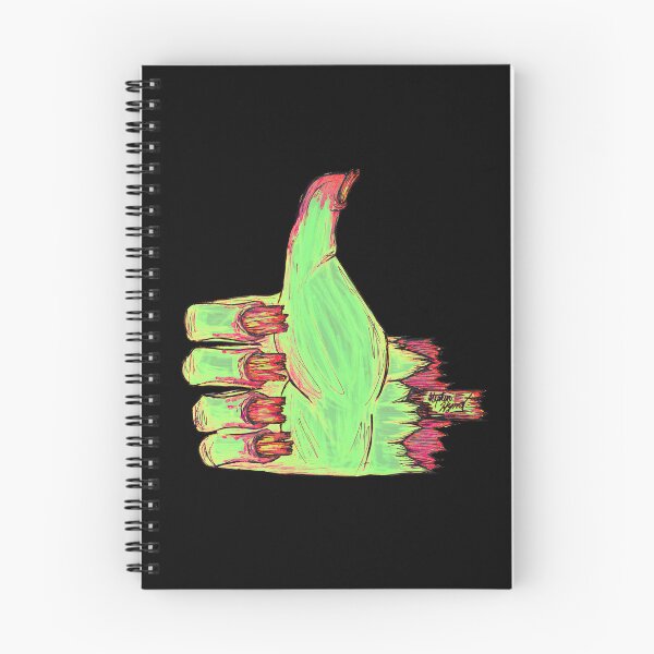 Item preview, Zombie Thumbs Up Scar-E-Moji - Severed Hand Body Horror Ink Art designed and sold by Grimmlar.