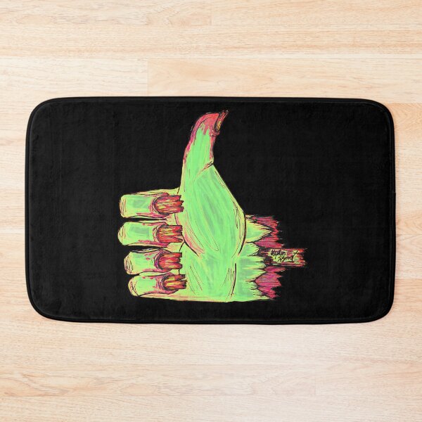 Item preview, Zombie Thumbs Up Scar-E-Moji - Severed Hand Body Horror Ink Art designed and sold by Grimmlar.