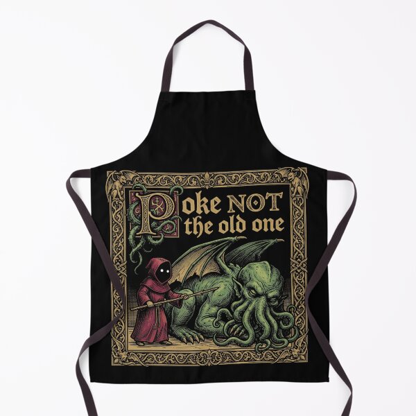Item preview, Poke Not The Old One Funny Cosmic Horror Medieval Bestiary Tapestry designed and sold by AdyKurniawan.