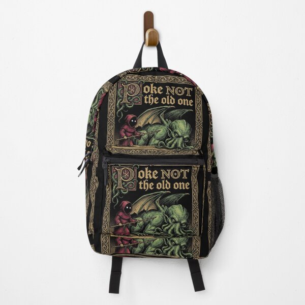Item preview, Poke Not The Old One Funny Cosmic Horror Medieval Bestiary Tapestry designed and sold by AdyKurniawan.