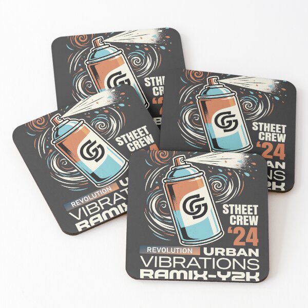 Item preview, URBAN VIBRATIONS Street Crew 24 Graffiti Spray Can Retro Art Poster designed and sold by RAMIX-Y2K.