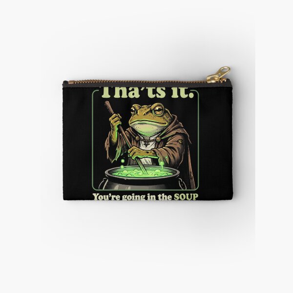 Item preview, Funny Frog Wizard Magic Potion Going In The Soup Retro RPG Cottagecore designed and sold by AdyKurniawan.