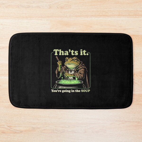 Item preview, Funny Frog Wizard Magic Potion Going In The Soup Retro RPG Cottagecore designed and sold by AdyKurniawan.