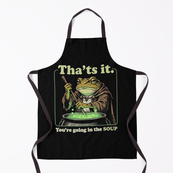 Item preview, Funny Frog Wizard Magic Potion Going In The Soup Retro RPG Cottagecore designed and sold by AdyKurniawan.