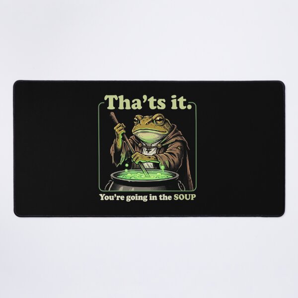 Item preview, Funny Frog Wizard Magic Potion Going In The Soup Retro RPG Cottagecore designed and sold by AdyKurniawan.