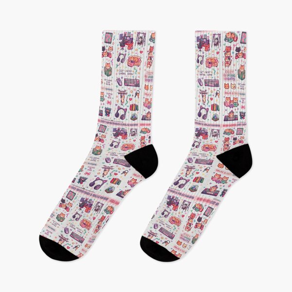 Item preview, Ｃute Cozy Neko Gamer Sticker Sheet designed and sold by YunsCozyCorner.