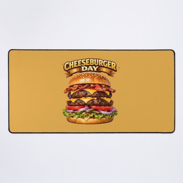 Item preview, National Cheeseburger Day Double Bacon Burger Graphic designed and sold by digitalbob60.