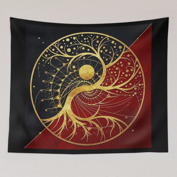 Item preview, Golden Yin Yang Tree designed and sold by andreisky.