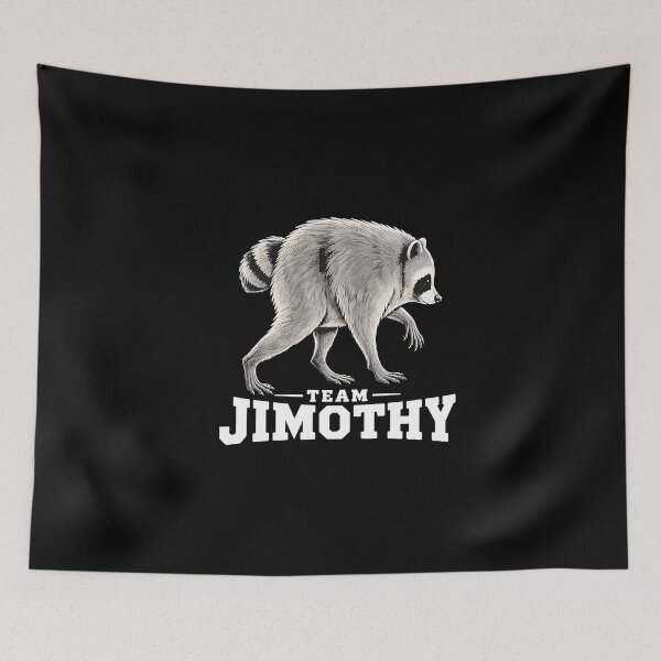 Item preview, Cute Raccoon Meme Team Jimothy Funny Animal Humor designed and sold by ChaosColorCo.