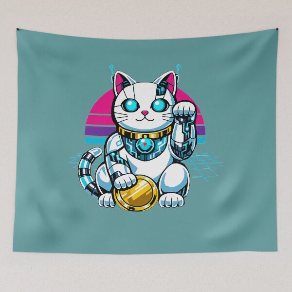 Item preview, Cyber Lucky Cat designed and sold by KungPowUnicorn.