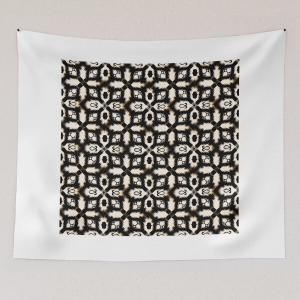 Item preview, Black and white abstract geometric ethnic seamless pattern  designed and sold by Aesthetic shapes design.