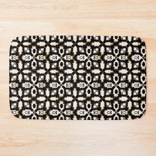 Item preview, Black and white abstract geometric ethnic seamless pattern  designed and sold by Aesthetic shapes design.