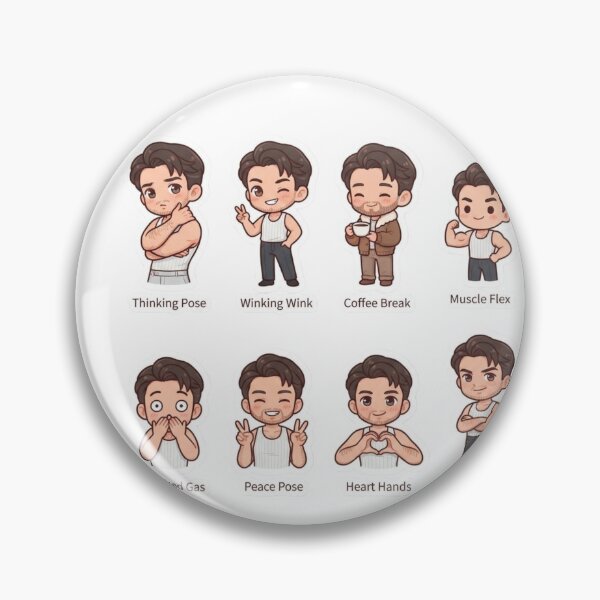 Item preview, Jonathan bailey cute chibi sticker designed and sold by ManikRaja.