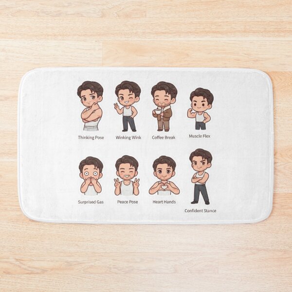 Item preview, Jonathan bailey cute chibi sticker designed and sold by ManikRaja.