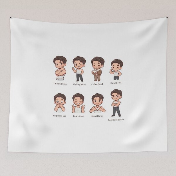 Item preview, Jonathan bailey cute chibi sticker designed and sold by ManikRaja.