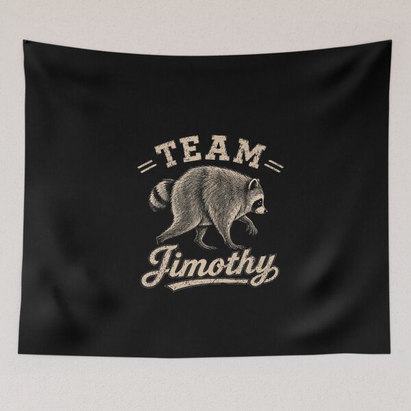 Item preview, Funny Jimothy Viral Raccoon Meme Team Humor designed and sold by ChaosColorCo.