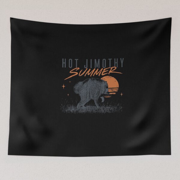 Item preview, Hot Jimothy Summer Raccoon Funny Viral Meme designed and sold by ChaosColorCo.