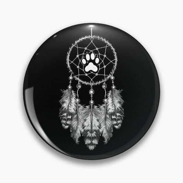 Item preview, Paw Print Dreamcatcher – Pet Lover Feather Boho Art designed and sold by inkoutninja.