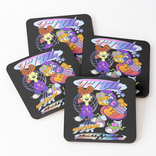 Item preview, Garfieldzz and Odie TTYL Y2K Pastel Text Vintage Cat Cartoon designed and sold by LincolnWardill.