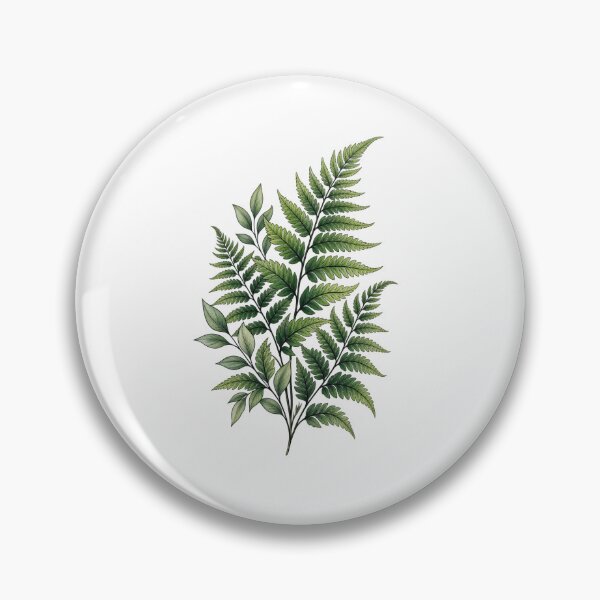 Item preview, Mixed Fern & Leaf Botanical Illustration | Green Foliage Art designed and sold by Tee Visions.