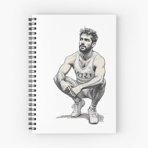Item preview, Guy Relaxing During Working Out B&W Image designed and sold by Museum Of Non-Existing Art.