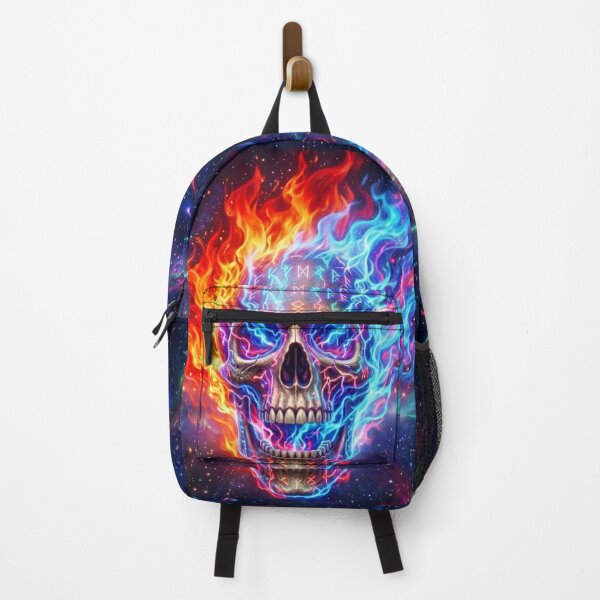 Item preview, Cosmic Fire Skull Norse Runes designed and sold by DWolf04.