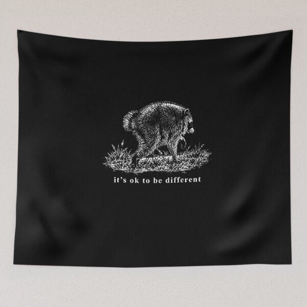 Item preview, Its Ok To Be Different Funny Jimothy Raccoon designed and sold by ChaosColorCo.