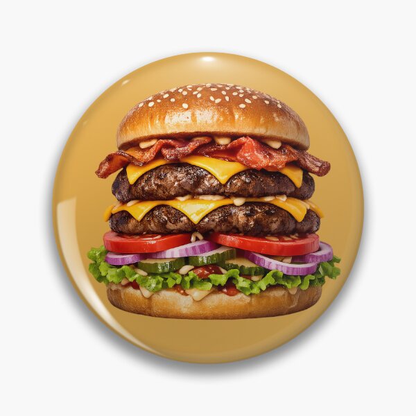 Item preview, Cheeseburger Day Delicious Double Bacon Burger designed and sold by digitalbob60.