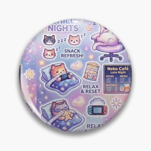 Item preview, Cill Night Neko designed and sold by YunsCozyCorner.