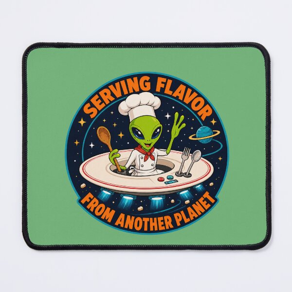 Item preview, Serving Flavor From Another Planet – Funny Alien Chef designed and sold by Aimetoi.