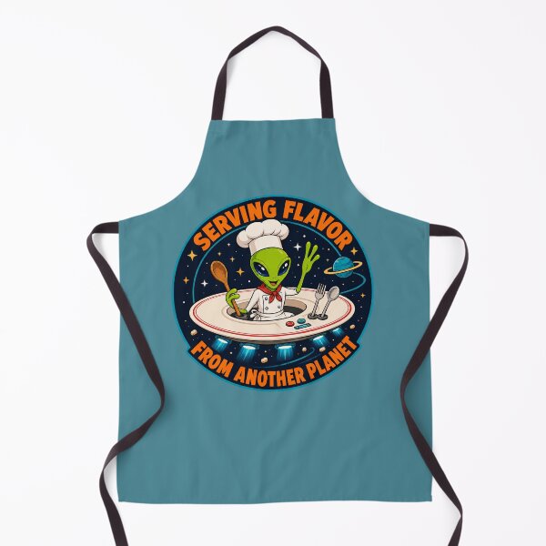 Item preview, Serving Flavor From Another Planet – Funny Alien Chef designed and sold by Aimetoi.