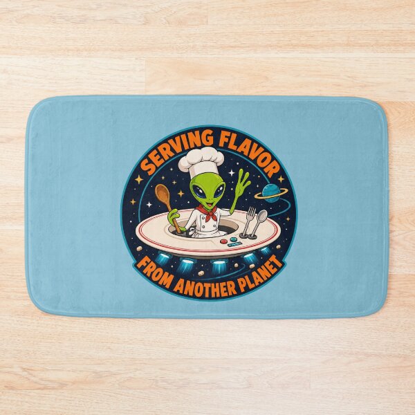 Item preview, Serving Flavor From Another Planet – Funny Alien Chef designed and sold by Aimetoi.