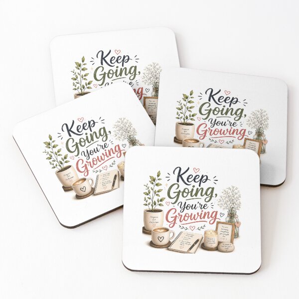 Item preview, Keep Going, You're Growing. designed and sold by KrithigaArts.