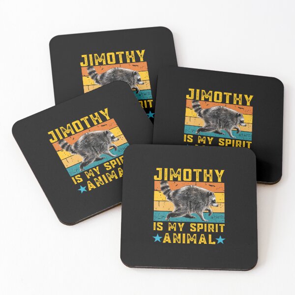 Item preview, Jimothy Raccoon Is My Spirit Animal Meme designed and sold by ChaosColorCo.