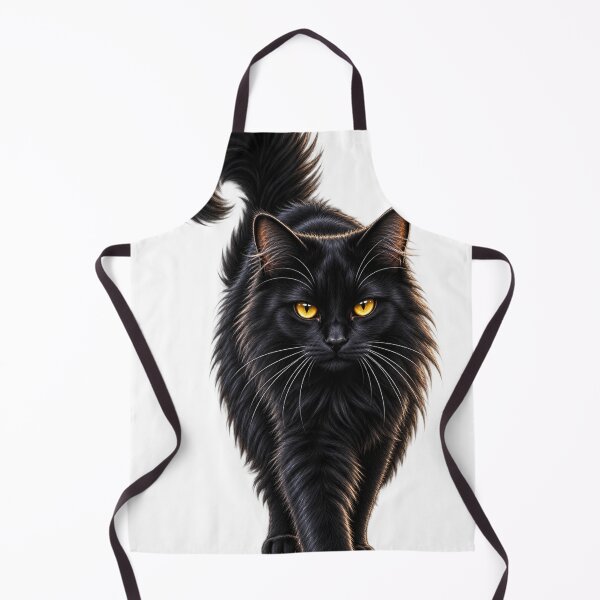 Item preview, Black Cat Walking | Realistic Black Cat with Golden Eyes | Cat Lover Gift designed and sold by Skedart.