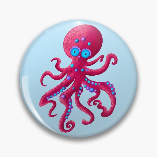 Item preview, Red Octopus Sticker designed and sold by HushTheMoon.