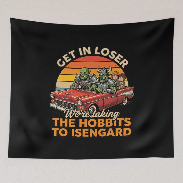 Item preview, Get In Loser Fantasy Parody Retro 50s Car Meme Geeky Mashup designed and sold by AdyKurniawan.
