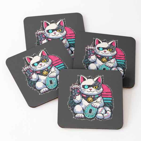 Item preview, Cyberpunk Lucky Cat designed and sold by KungPowUnicorn.