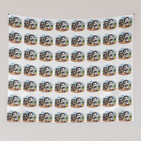 Item preview, Panda Playing Baseball with Cats designed and sold by MR4me.