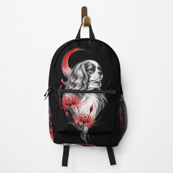 Item preview, Cavalier King Charles Spaniel Red Spider Lily Gothic Vintage Art designed and sold by Shakhbata-1.