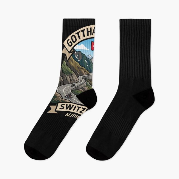 Item preview, Gotthard Pass Swiss Alps Motorcycle Route Design designed and sold by enzoade.
