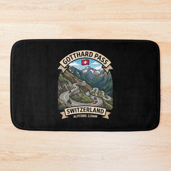 Item preview, Gotthard Pass Swiss Alps Motorcycle Route Design designed and sold by enzoade.