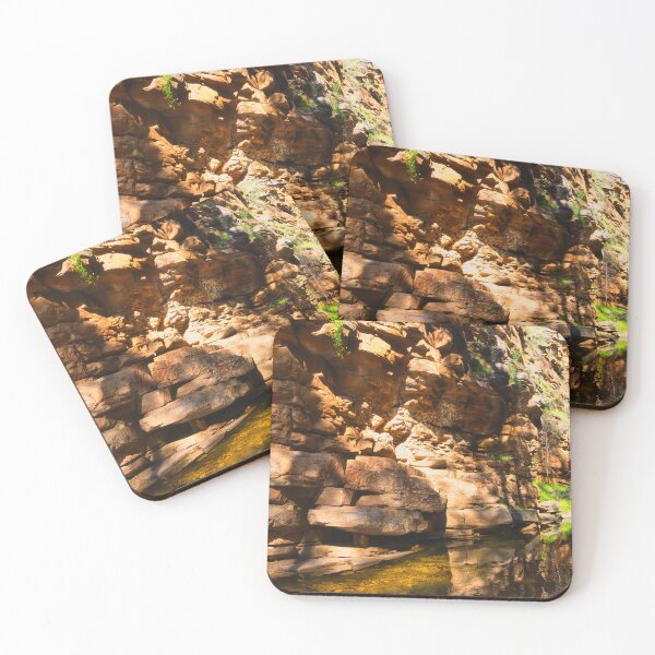 Item preview, Gorge wall, red rock, and still water designed and sold by wendyhattonphotography.