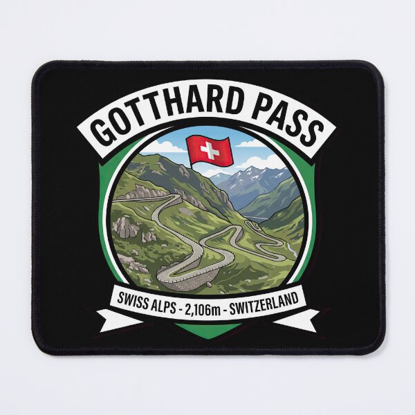 Item preview, Gotthard Pass Switzerland Legendary Alpine Road Graphic designed and sold by enzoade.