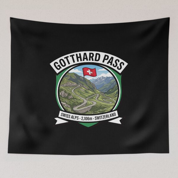 Item preview, Gotthard Pass Switzerland Legendary Alpine Road Graphic designed and sold by enzoade.