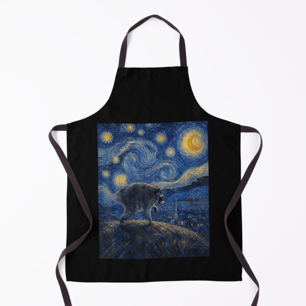 Item preview, Jimothy Raccoon Starry Night Seattle Meme Art designed and sold by ChaosColorCo.