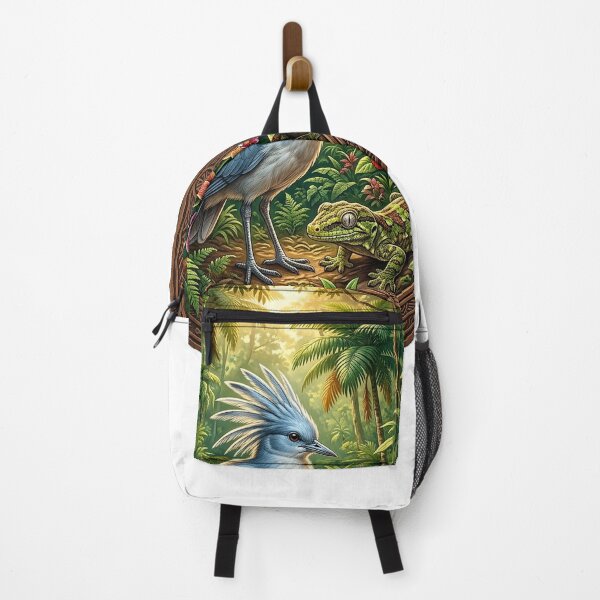 Item preview, Cagou and Gecko in the Tropical Forest designed and sold by Hawaii26.