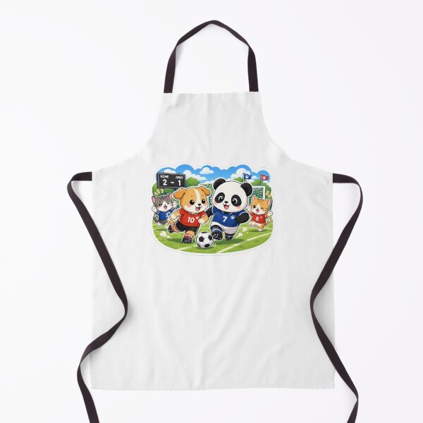 Item preview, Dog Playing Football with Panda & Cats designed and sold by MR4me.