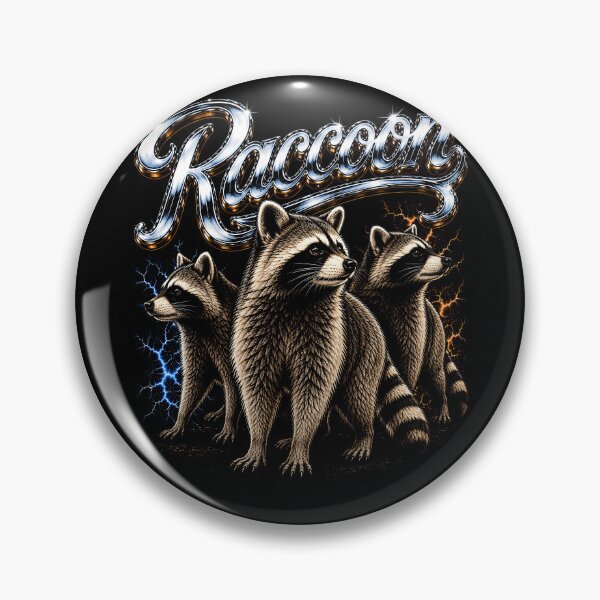 Item preview, Dynamic Raccoon Trio with Electric Effects Zoo designed and sold by rafaeltto.