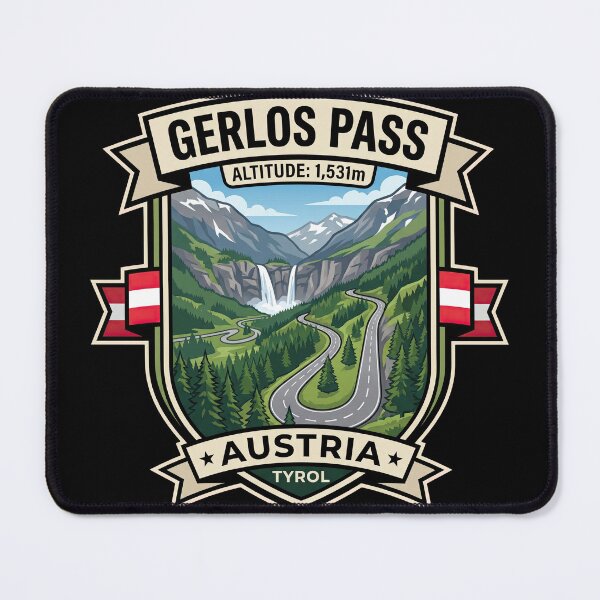 Item preview, Gerlos Pass Austrian Alps Driving Road Graphic designed and sold by enzoade.